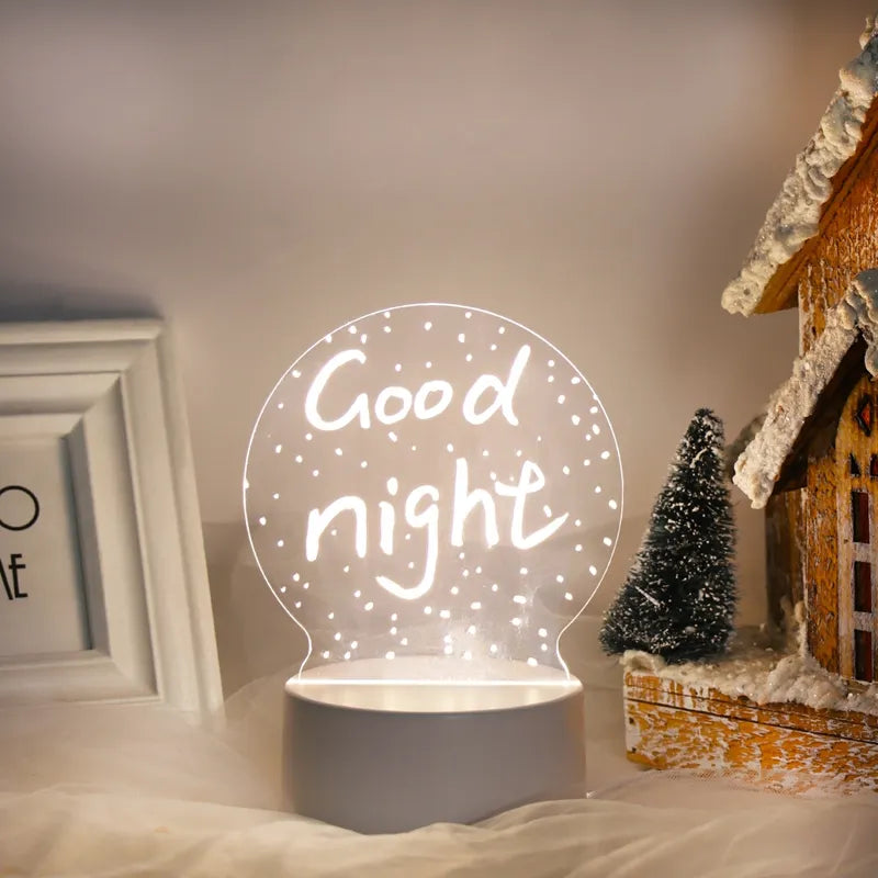 Note Board Led Night Light